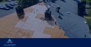 A man working on a roof