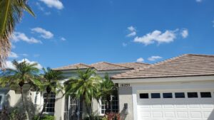 Florida home with a tile roof