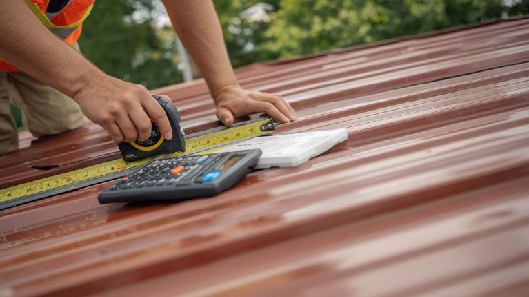 how to figure metal roofing