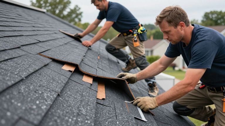 delamination of shingles